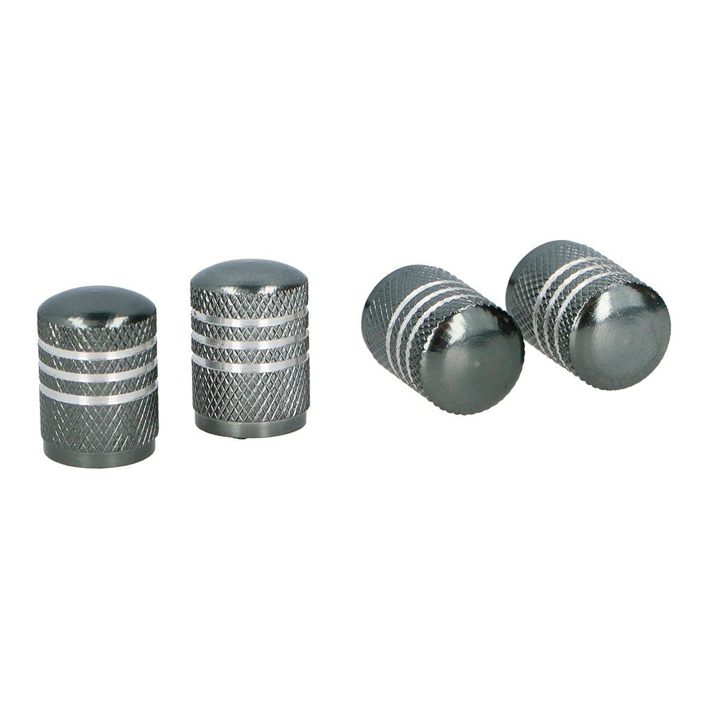 SET DE 4 TAPONES PARA RUEDA DE COCHE GRIS