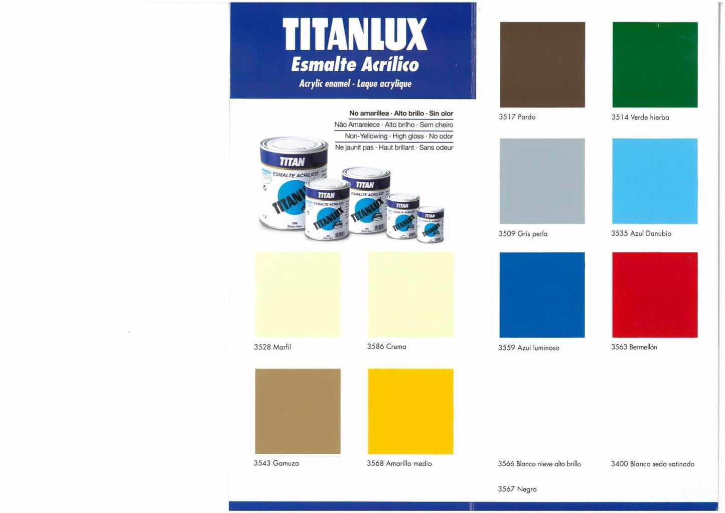 Titan Esmalte Acrilico - Pinturas y Tarimas Ideas