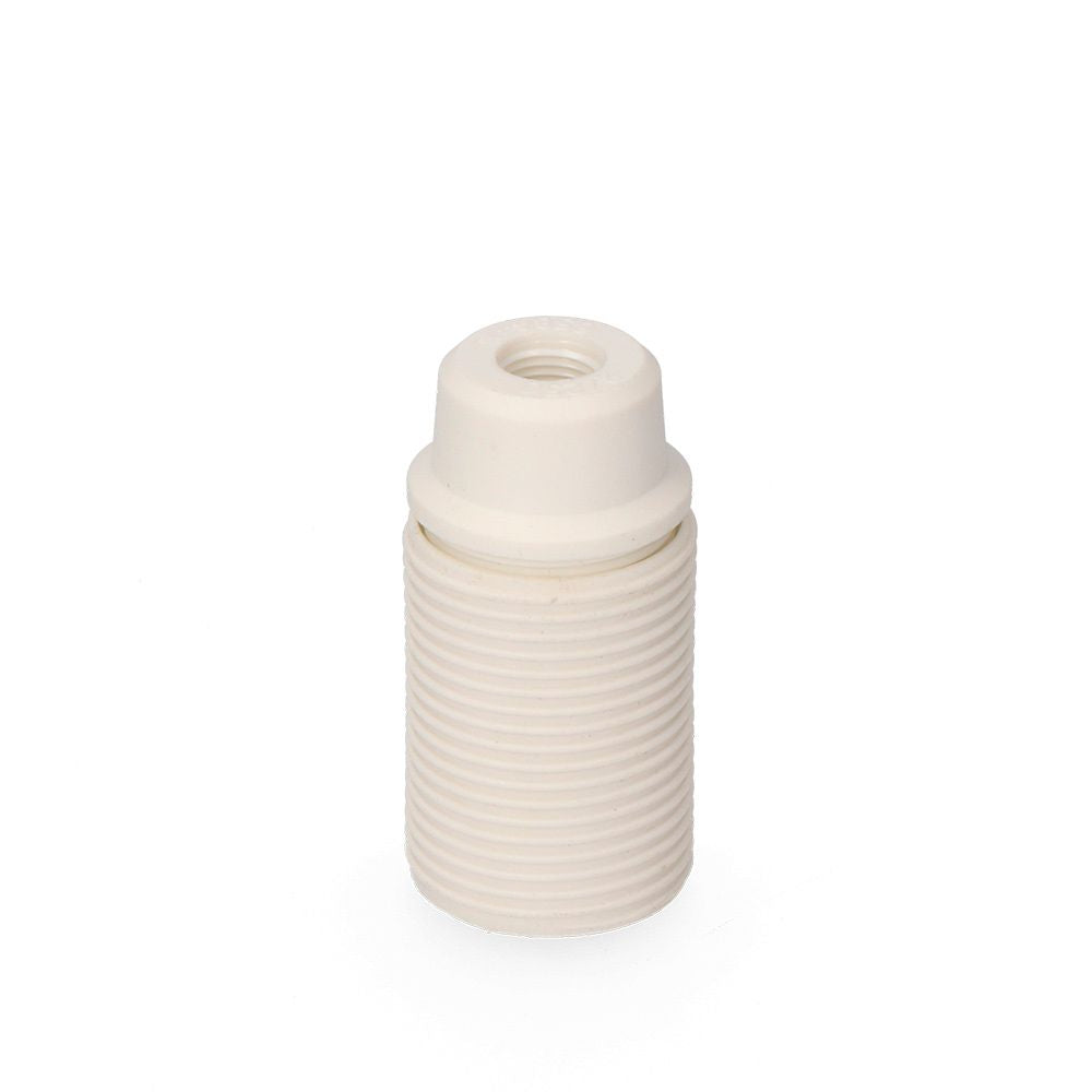PORTALÁMPARAS ROSCADO E-14 250V BLANCO (ENVASADO)