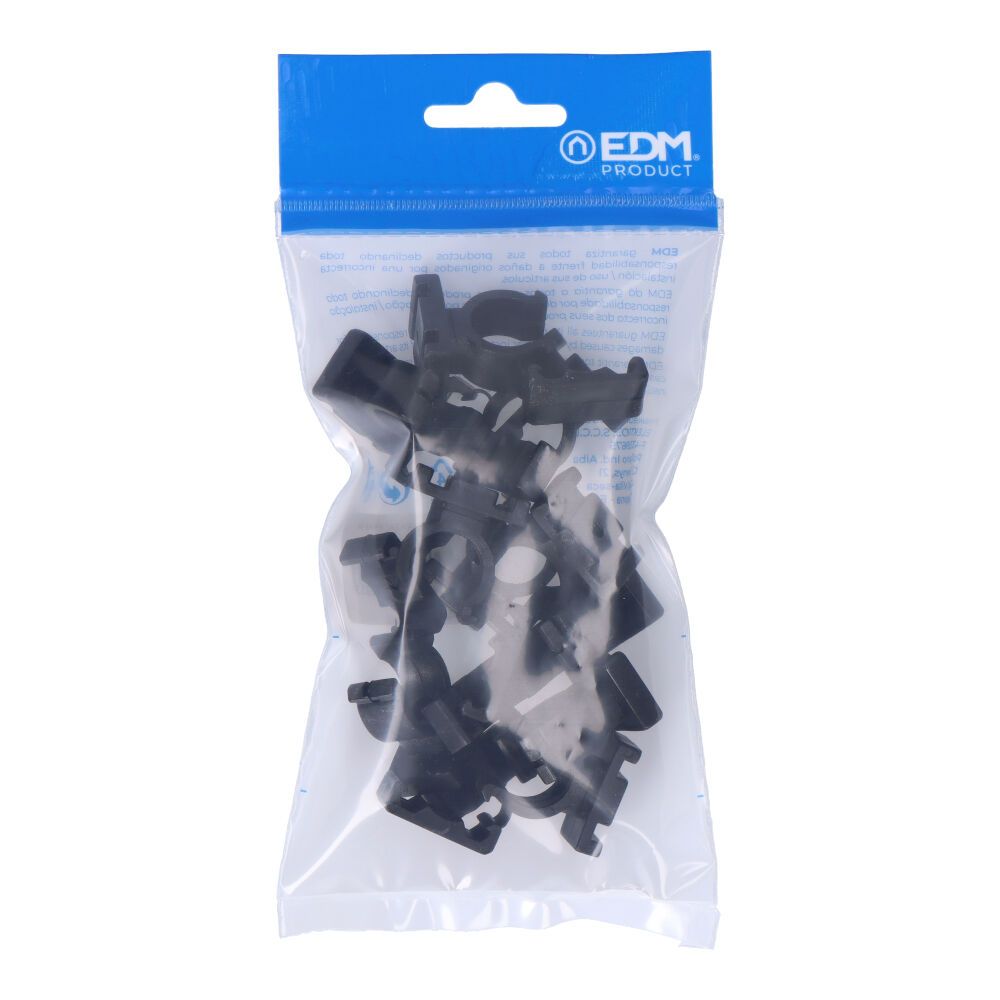 ABRAZADERA NYLON NEGRA PARA FERROPLAST M-16 (BOLSA 10 unid)