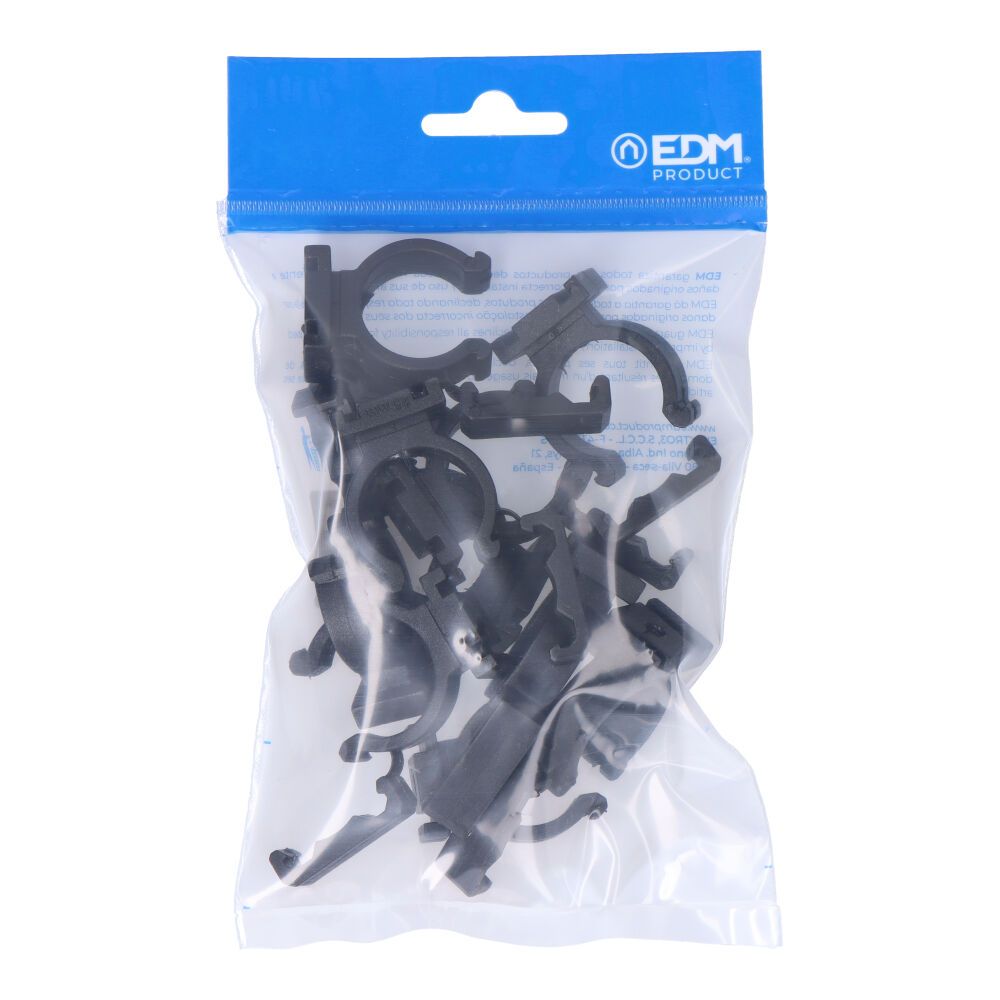 ABRAZADERA NYLON NEGRA PARA FERROPLAST M-25 (BOLSA 10 unid)