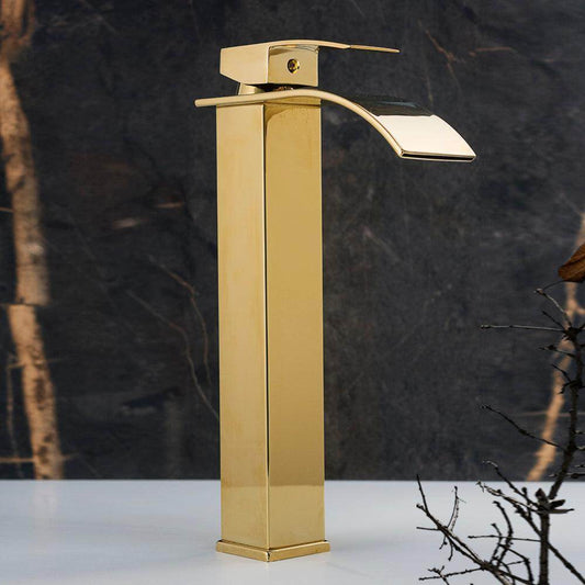 Grifo de Lavabo Dorado - Pinturas y Tarimas Ideas