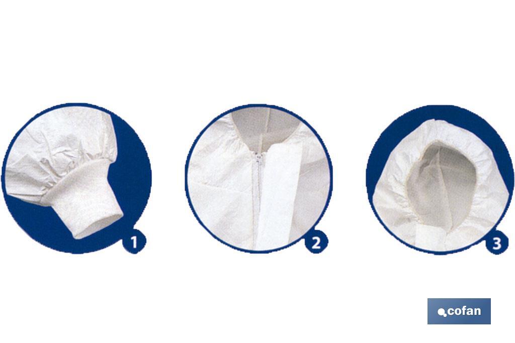 BUZO CON CAPUCHA TIPO 4, 5 Y 6 AZUL TALLA XXL