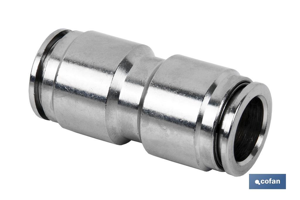 EMPALME RAPIDO METALICO RECTO T-12 Venta unitaria