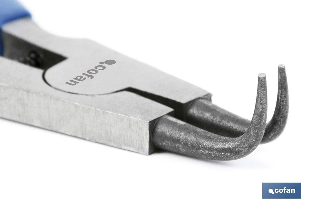 ALICATES CIRCLIP EXTERIOR CURVO M-225 MM