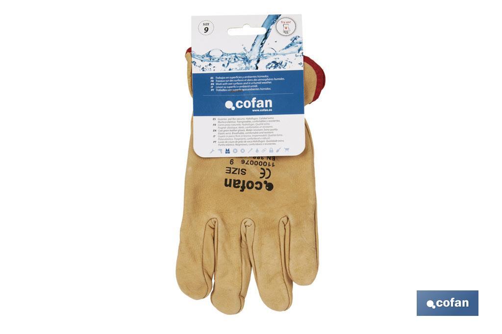 BLISTER GUANTES VACUNO EXTRA RESIST. T-8