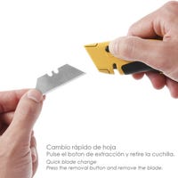 Cuchillo de Hoja Trapezoidal Retractil