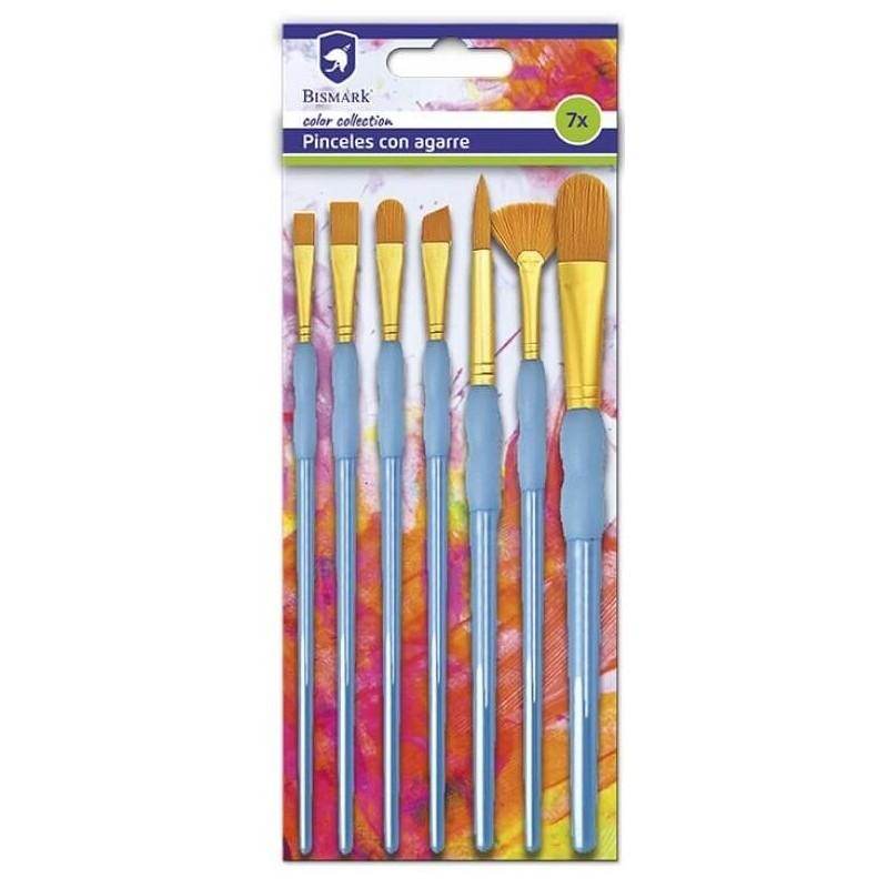 Conjunto 7 Pinceles con Agarre - Pinturas y Tarimas Ideas