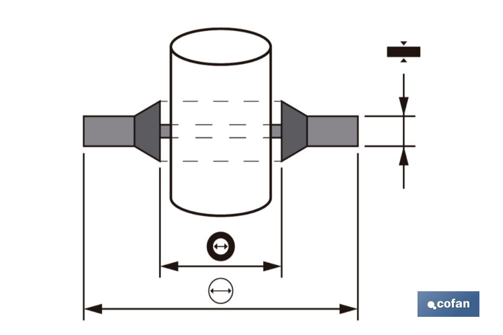 ARANDELA METAL GOMA 1/4