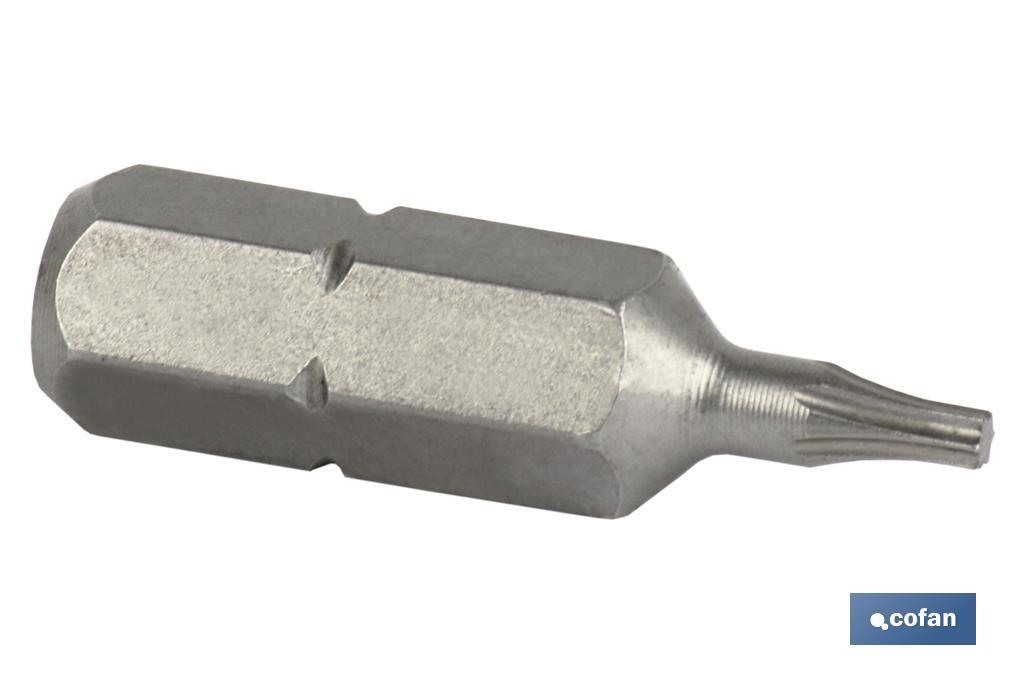 PUNTA DESTORNILL. TORX T-7, 25MM.