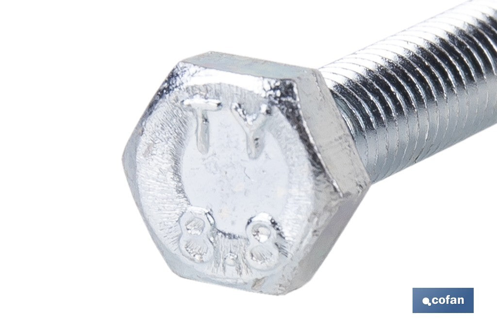 DIN-933 C-8.8 M-5 X 10 Z