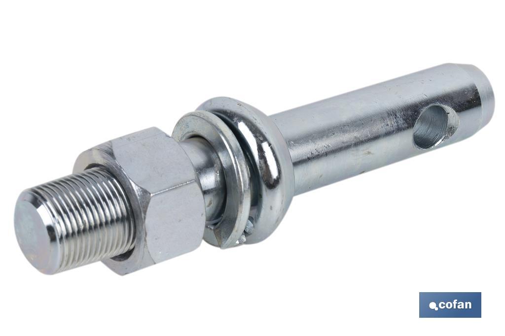 PERNO ROSCADO PARA ENGANCHE APEROS M 22 X Ø22 MM