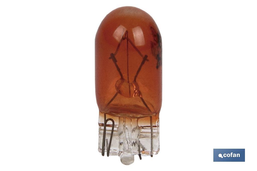 LÁMPARA S/CASQUILLO W5W 12V ÁMBAR venta unitaria