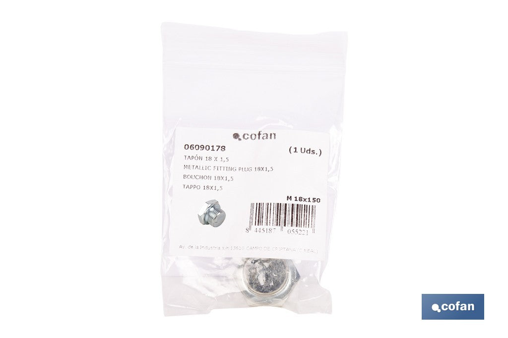 TAPÓN 18 X 1,5