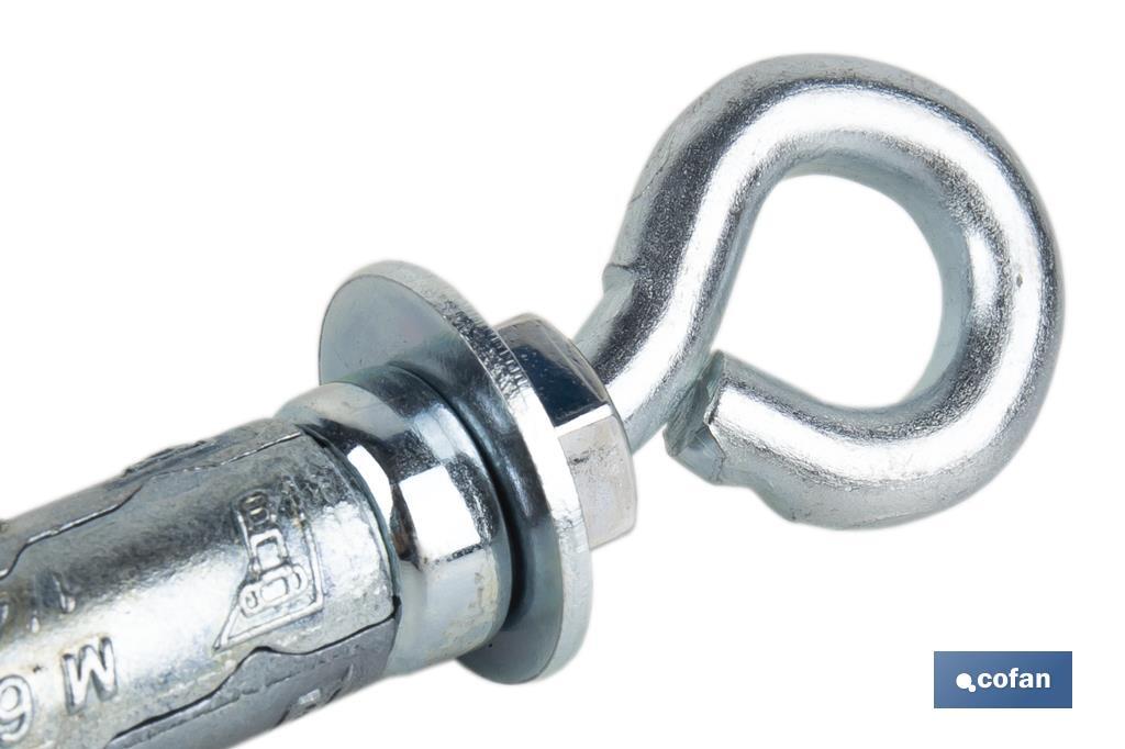 ANCLAJE ZAMAK HPM M8 X 50 CON ARGOLLA