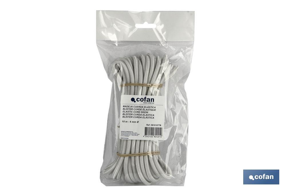 MADEJA CUERDA ELÁSTICA 8MM 10M BLANCO
