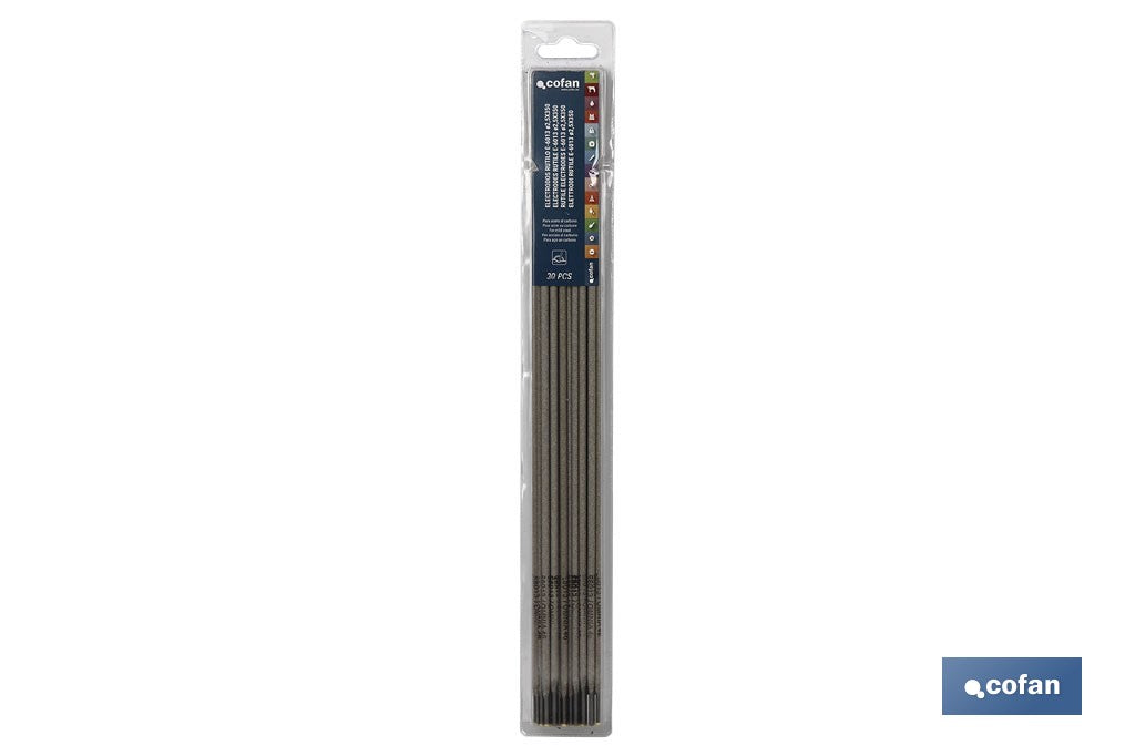 BLÍSTER ELECTRODOS RUTILO E-6013 ø2,5X350 30 UDS