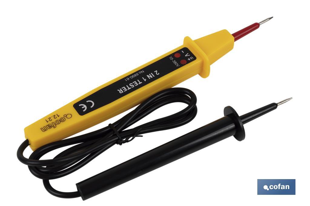 MEDIDOR DE TENSION 2 EN 1 DE 3-400 V