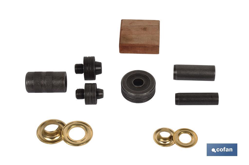 KIT COMPLETO OJETES Y OLLAOS EN 10 Y 12 mm