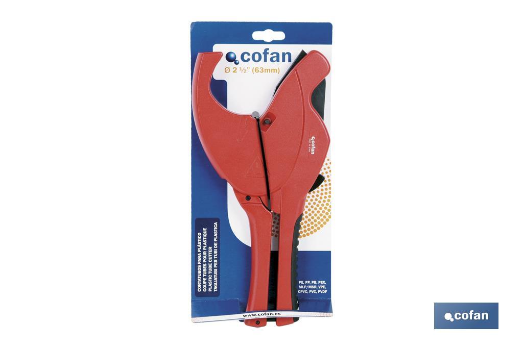 CORTATUBOS TIJERA P/PLASTICO 63MM (21/2)