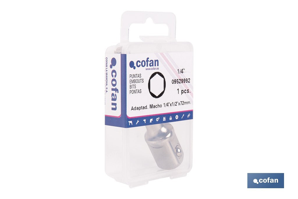 ADAPTADOR PORTA VASOS 1/2 X 72 MM