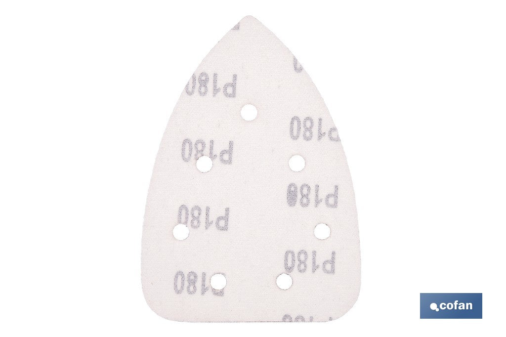 HOJA DE LIJADO LIJADORA MOUSE 7 AGUJEROS 100 X 140 MM G 180
