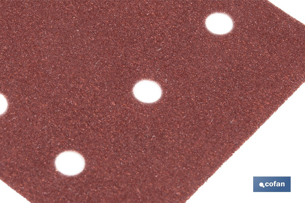 HOJA DE LIJADO LIJADORA ORBITAL 8 AGUJEROS 114 X 140 MM G 120