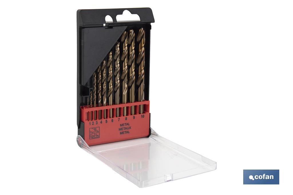 ESTUCHE BROCAS HSS-CO - MEDIDAS: 1-10 MM (10 UDS.)