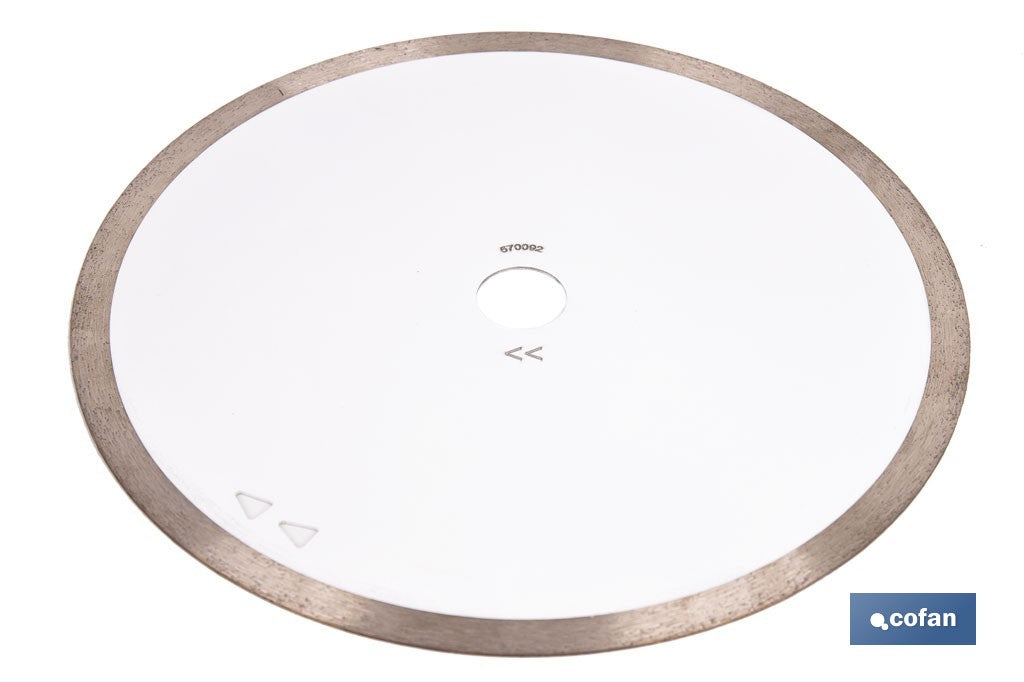 DISCO PORCELANICO MAQUINAS DE MESA 250mm - H25,4