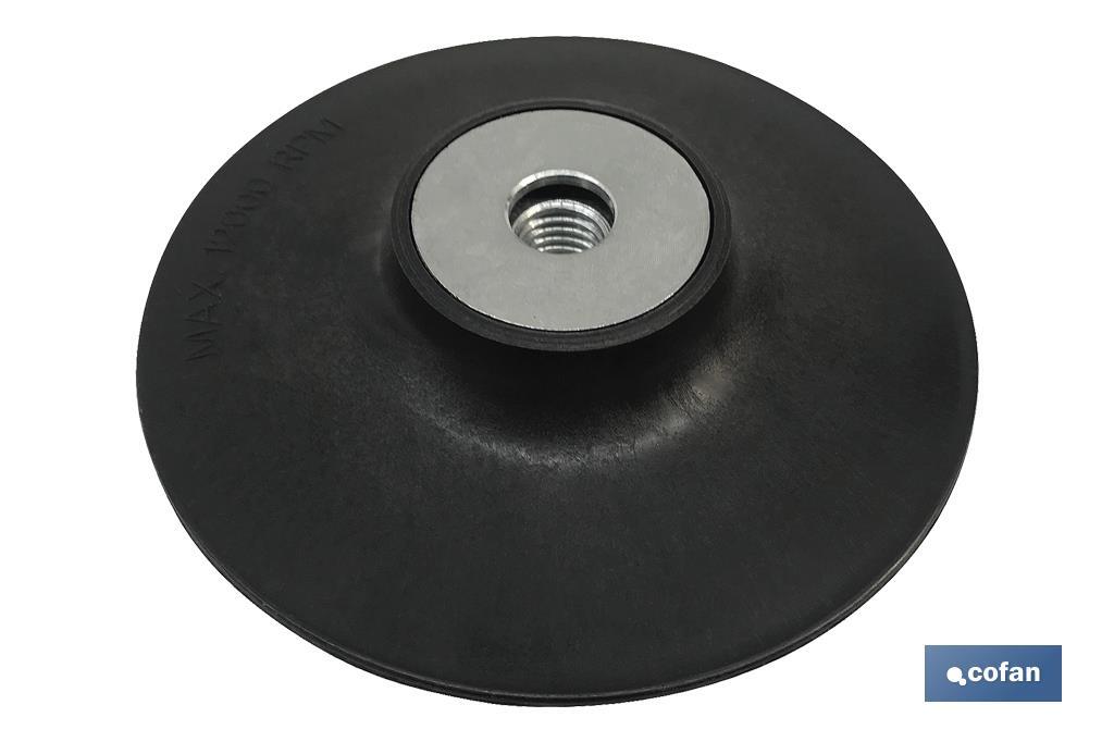 PLATO P/ DISCOS FIBRA Y SEMIFLEXIBLES 125 x M14