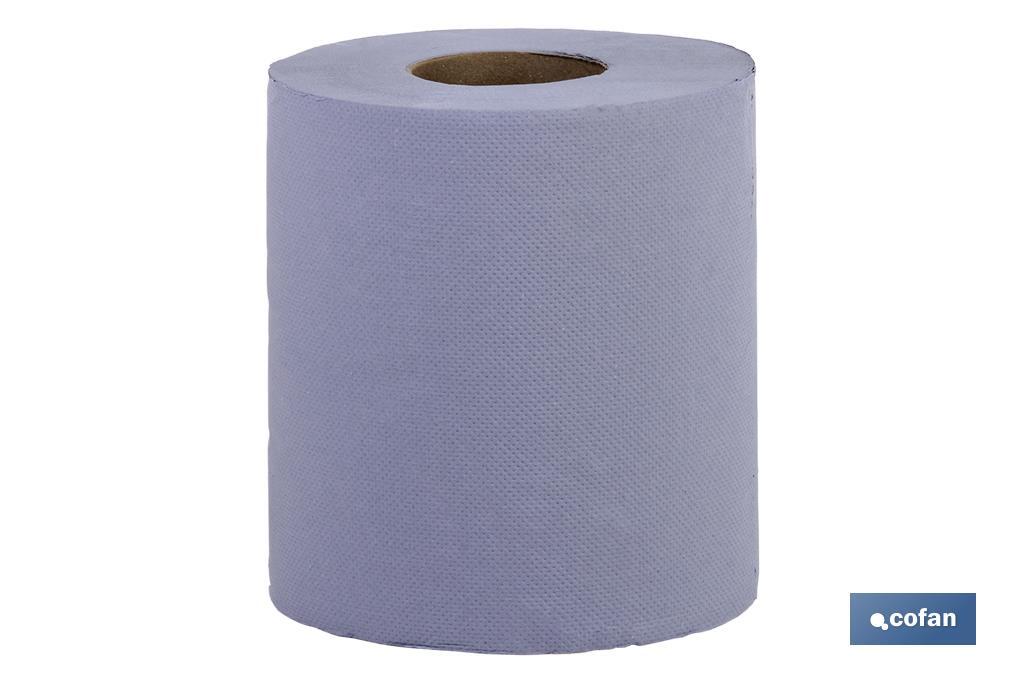 PAPEL SECAMANOS RECICLADO AZUL 90MTS (6ROLLOS)