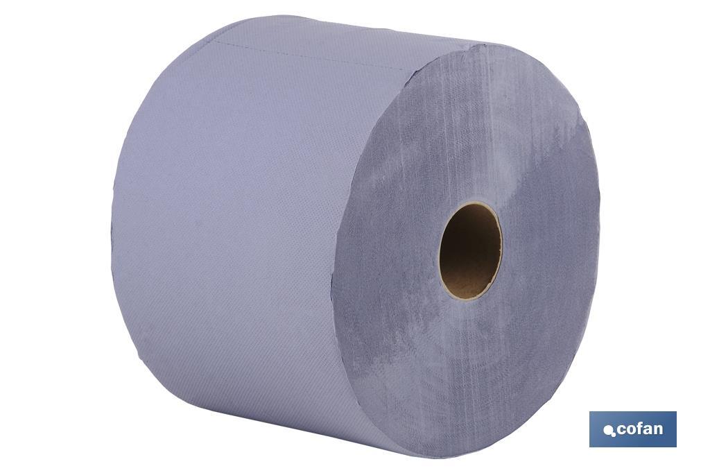 BOBINA INDUSTRIAL RECICLADA AZUL 250MTS (2 ROLLOS)
