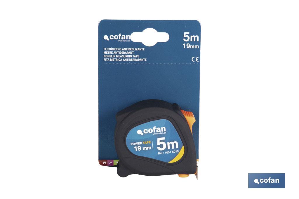 FLEXÓMETRO ANTIDESLIZANTE 19 MM X 5 M
