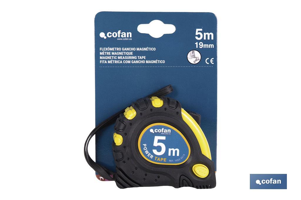 FLEXÓMETRO MAGNÉTICO 19 MM X 5 M