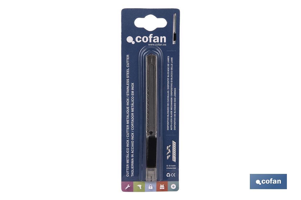 CUTTER METÁLICO INOX (9 MM)