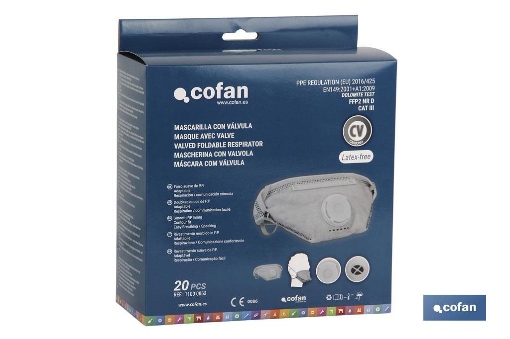 BLÍSTER DE MASCARILLA DE CARBONO FFP2D VENTA UNITARIA