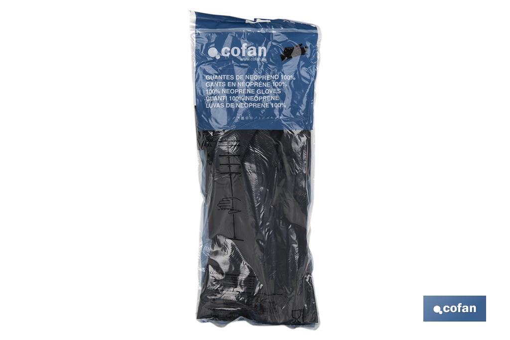 GUANTE NEGRO NEOPRENO 100% T 10