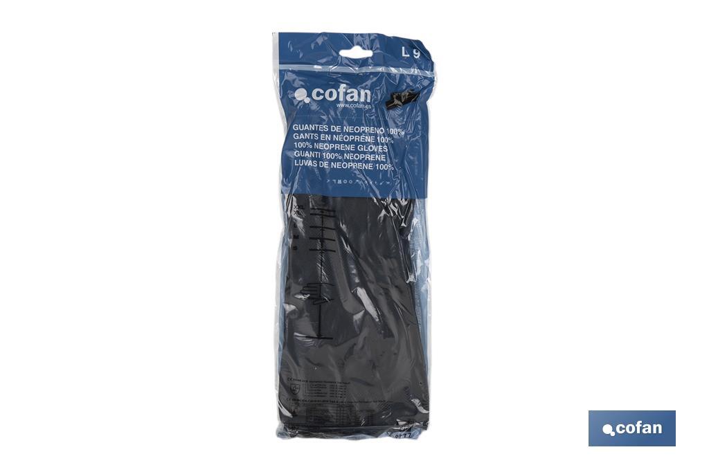 GUANTE NEGRO NEOPRENO 100% T 9 VENTA UNITARIA