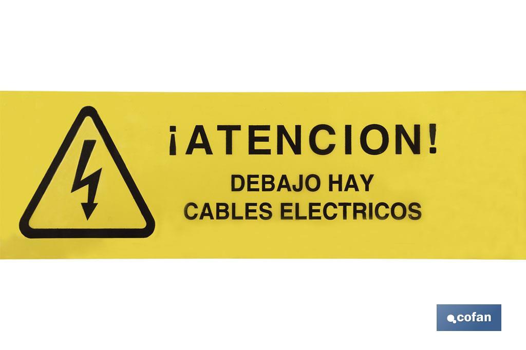 CINTA BALIZ. CABLES ELECTRICOS 150MMX250MTS
