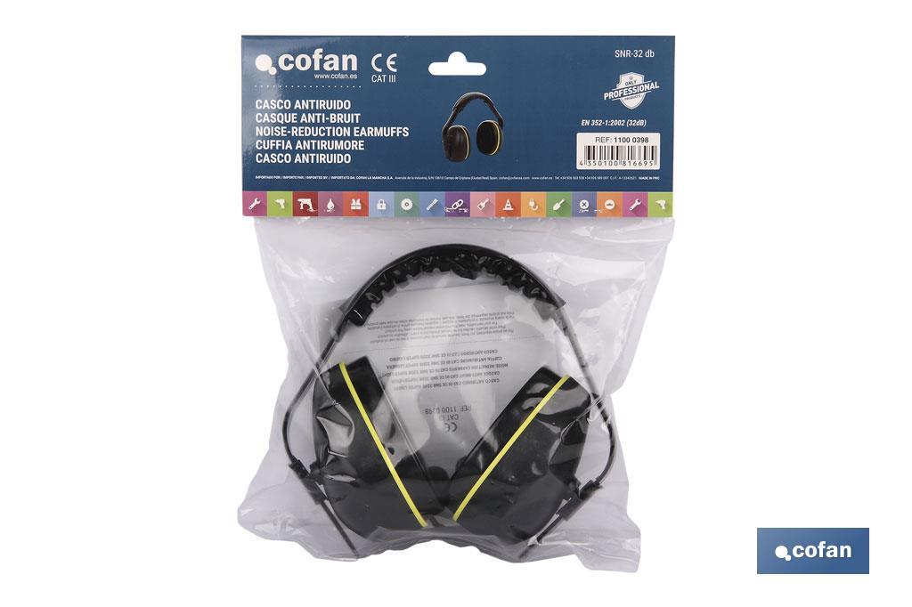 CASCO ANTIRUIDO CAT-III CE SNR 32dB SUPER LIGERO