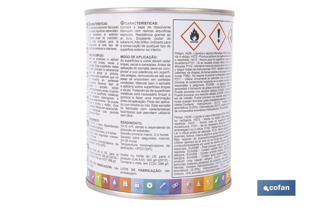 ESMALTE SINTÉTICO (750 ML) AMARILLO REAL