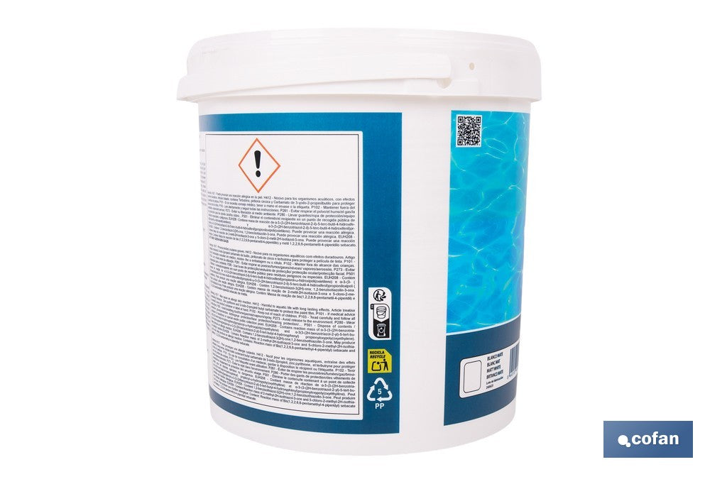 PINTURA ACRÍLICA PARA BORDES DE PISCINAS COLOR BLANCO MATE 4 L