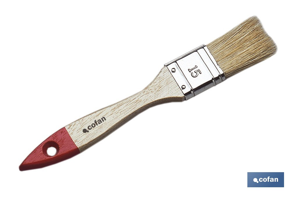 PALETINA TRIPLE 30 MM CON MANGO DE MADERA Nº 15