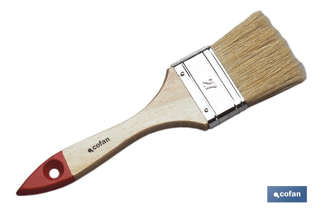 PALETINA TRIPLE 55 MM CON MANGO DE MADERA Nº 27
