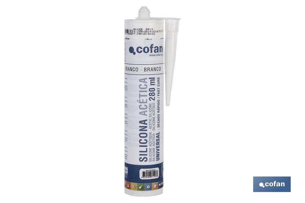 SILICONA ACÉTICA UNIVERSAL 280 ML BLANCO