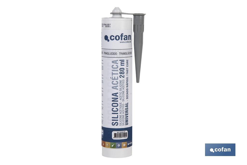 SILICONA ACÉTICA UNIVERSAL 280 ML TRANSLÚCIDO