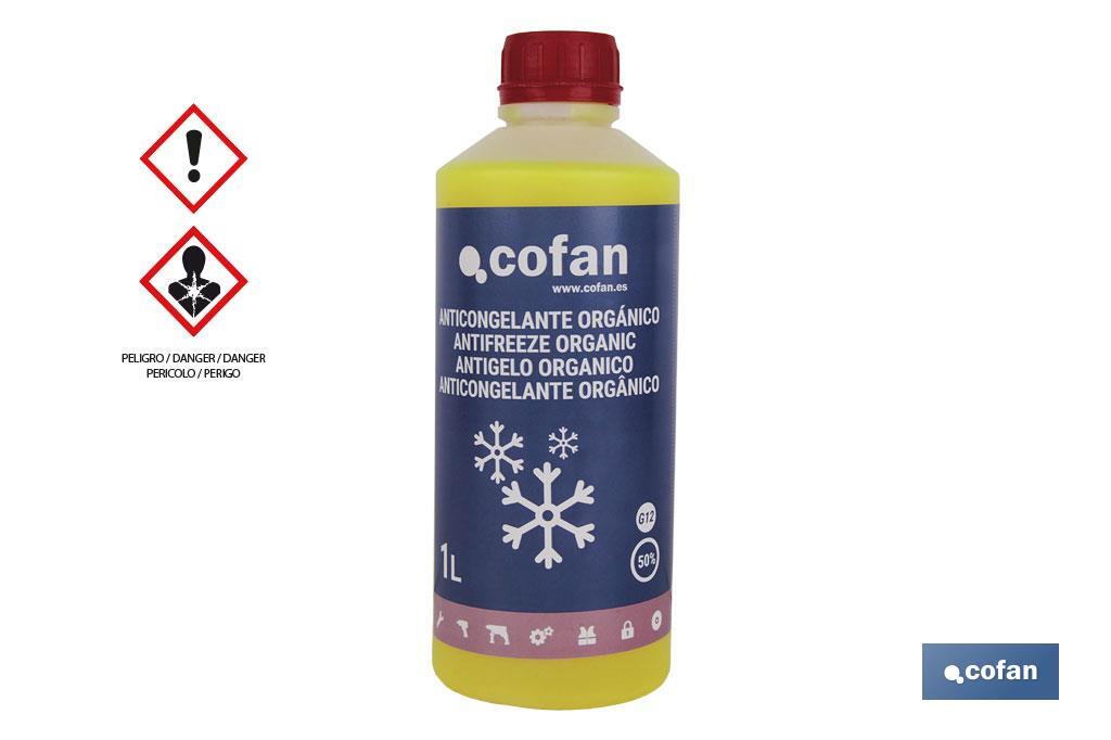 ANTICONGELANTE G-12 50% ORGÁNICO AMARILLO 1 L