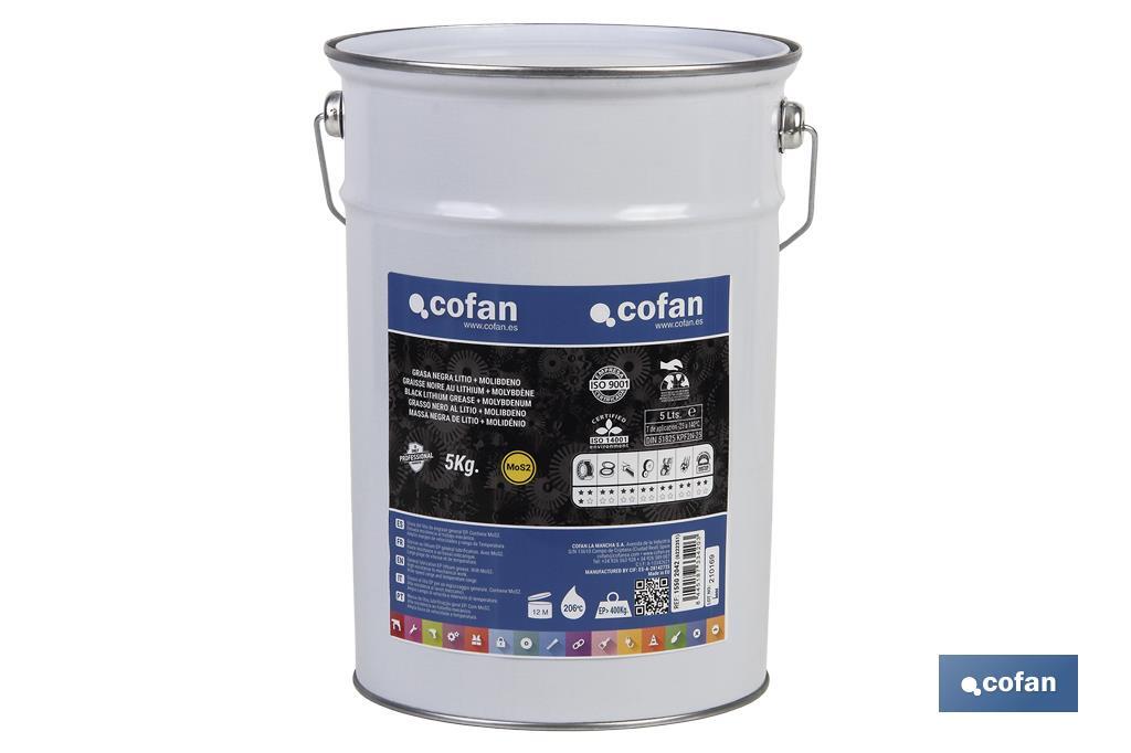 GRASA NEGRA LITIO+MOLIBDENO ENVASE 1 KG