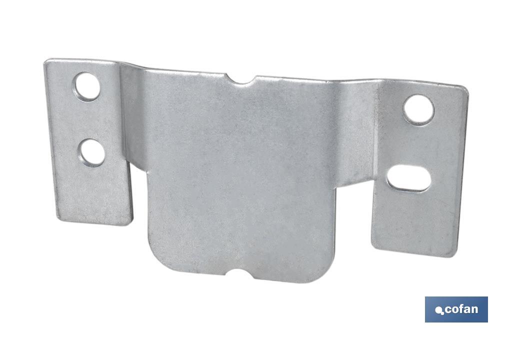 SET 2 UDS CHAPA ANCLAJE ZINCADA 100 X 47 MM VENTA UNITARIA