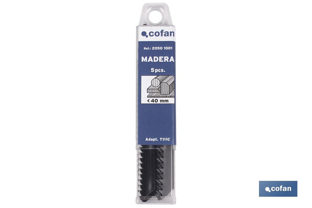 SIERRA CALAR (5PCS) T144D HCS 75X4-5,2 - MADERA